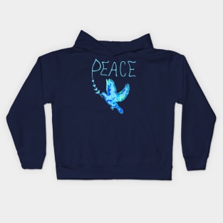 Peace Earth Dove Kids Hoodie